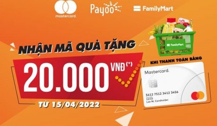 Tặng voucher 20K tại Familymart